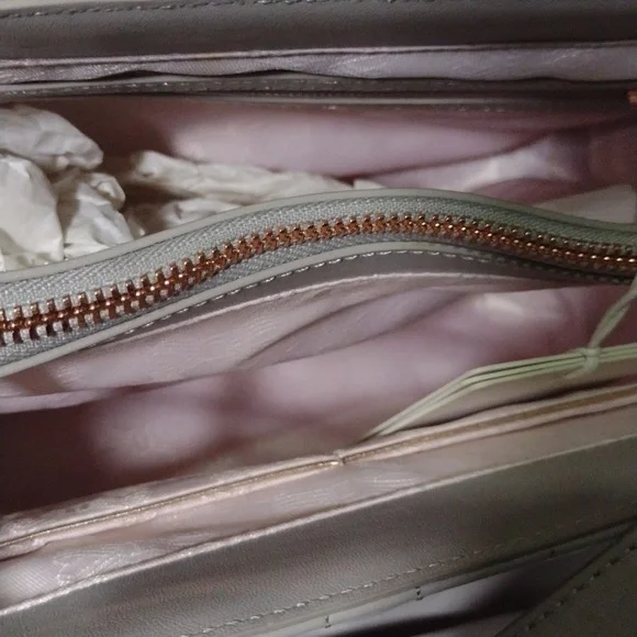 Ted Baker London Dove Grey Quilted Bow Bag 🛍️ NWT - Picture 5 of 11